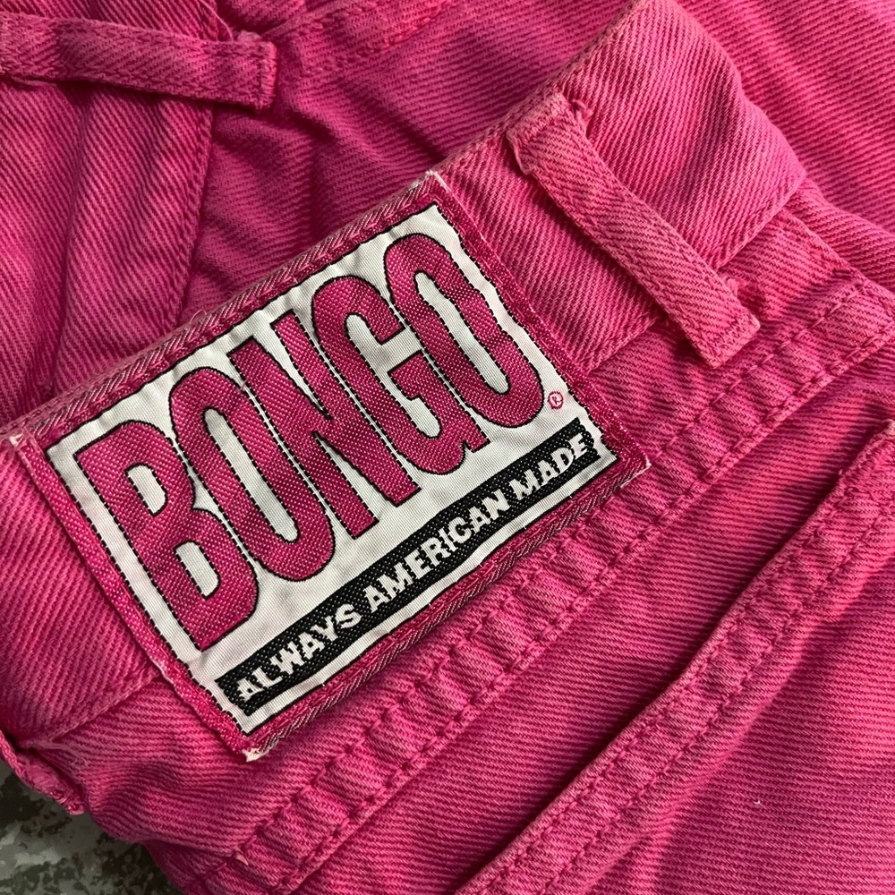BONGO Vintage 80s Hot Pink Denim Cut Off Shorts - Picture 6 of 10